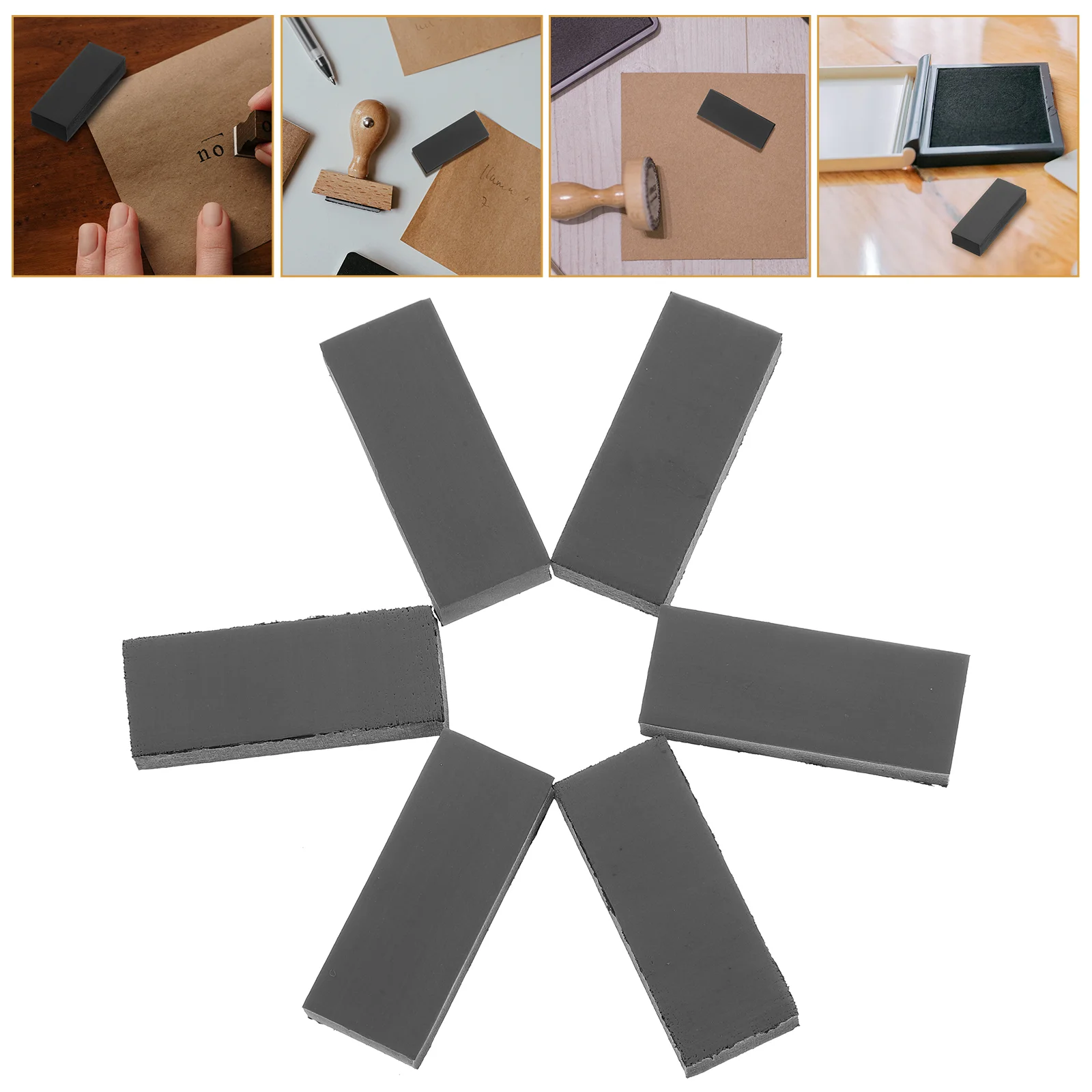 10pcs Photosensitive 7MM Thick Circular Mat for Clear Printing Efficient Ink Absorption Elastic Smooth Grip