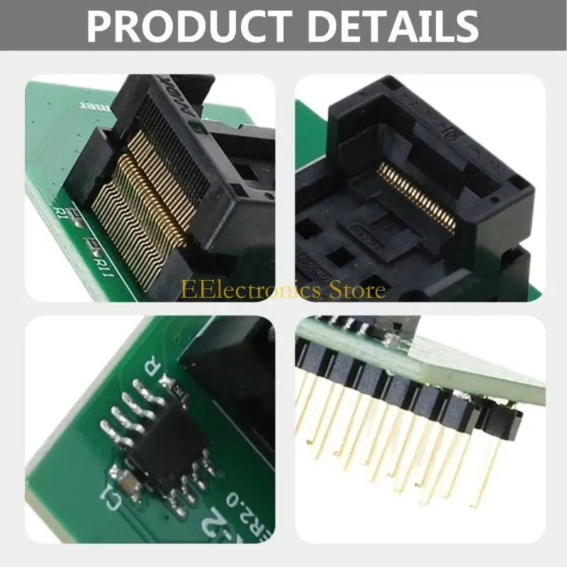 

B03C Универсальность ADP_F48_EX-2 TSOP48 T48 Адаптер для флеш-программатора Разъем для чипа T48 ADP F48 EX2 TSOP48-2 Разъем для