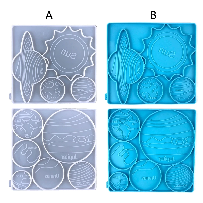 

Различные типы силиконовых форм для декора планет, используемые для изготовления ювелирных изделий из смолы