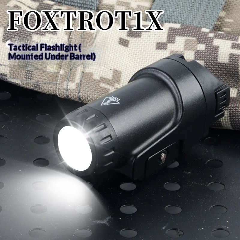 TRL-8 20mm Universelle Taktische Taschenlampe aus Metall mit Starkem Weißlicht, Outdoor-Infrarotlaser und Grünlicht für Spielzeugwaffen-Zubehör