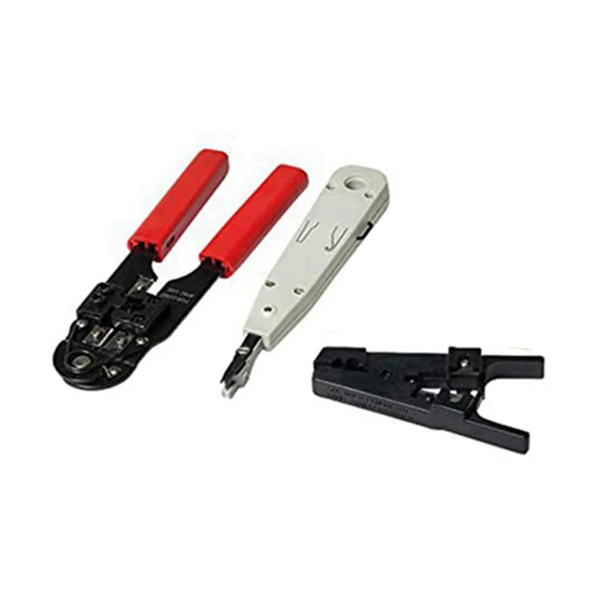 4-Piece Network Tool Combination Set Punching Tool Wire Stripper Network Cable Tester Wire Crimping Pliers