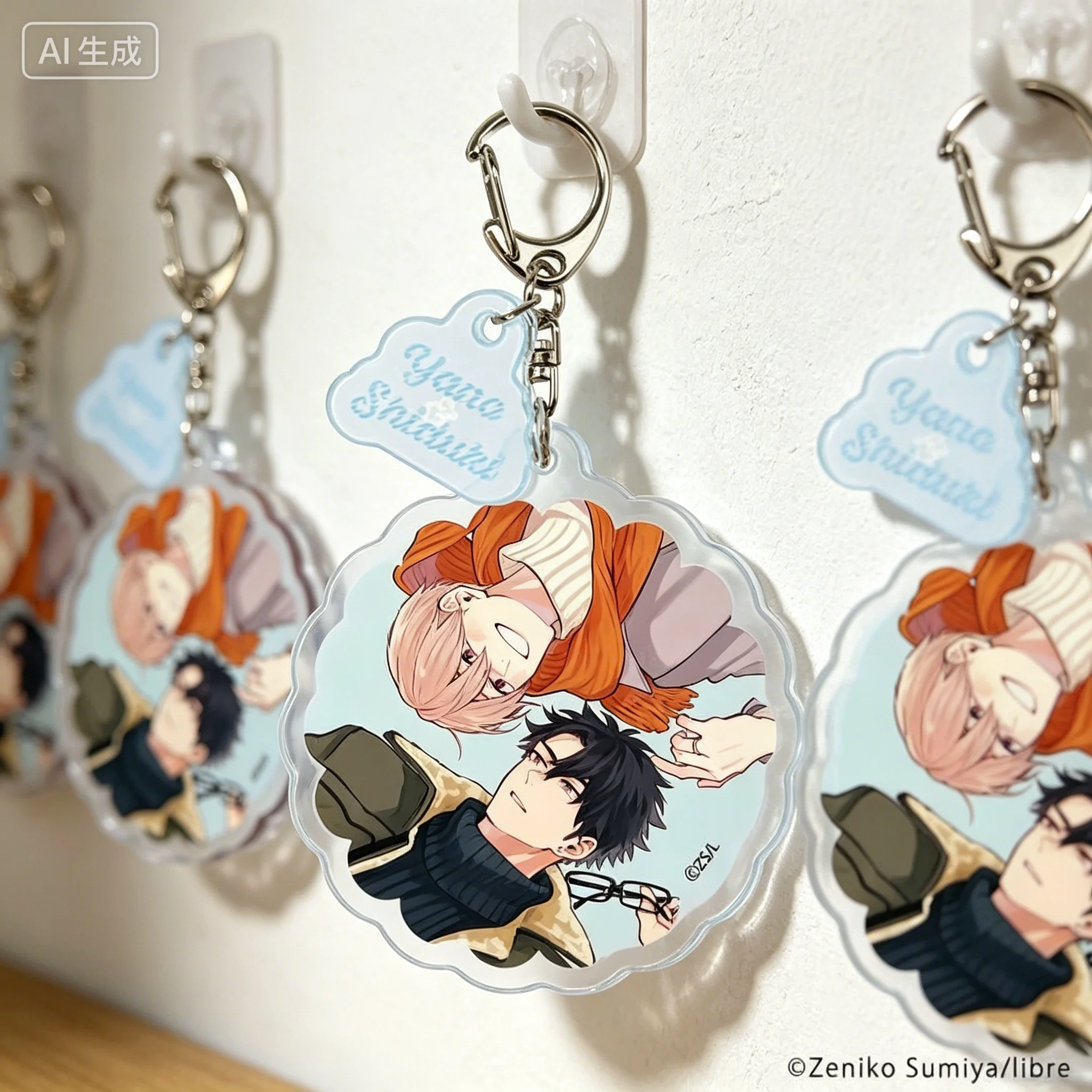 It's Your Fault I Can't Breathe Yano Yukiji Shizuki Jun With hanging accessories Acrylic Pendant Keychains bag charm
