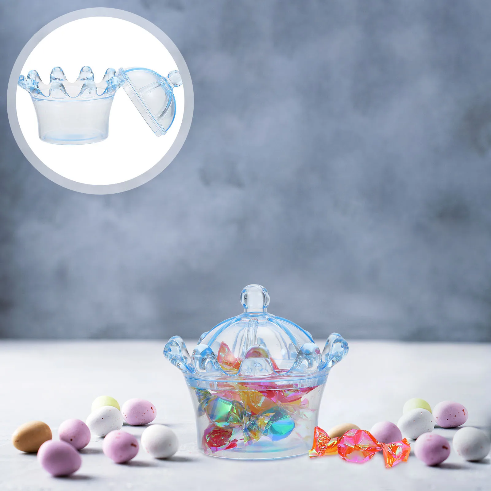 

6Pcs Creative Boxes Wedding Plastic Lovely Candy Storage Boxes Decorative Party Favor Packaging Party Sweets Box