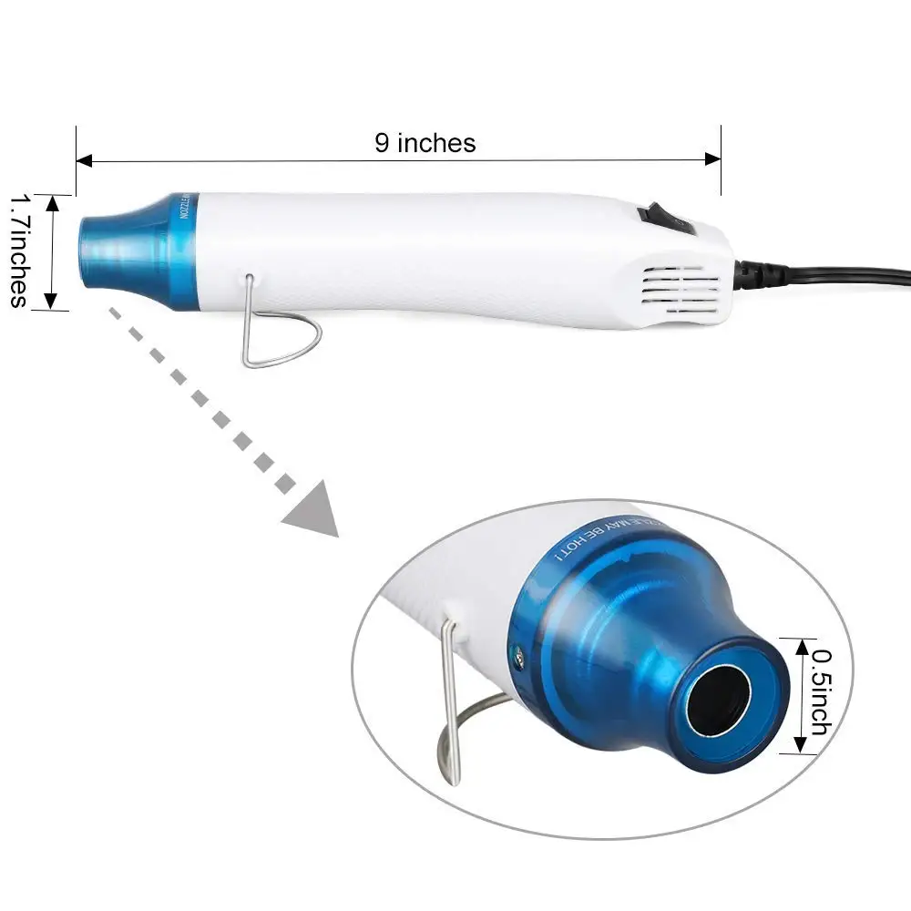 Hot Air Gun 220V/110V Heat Gun for DIY Crafts Candle Making Supplies Wax Melting Tools