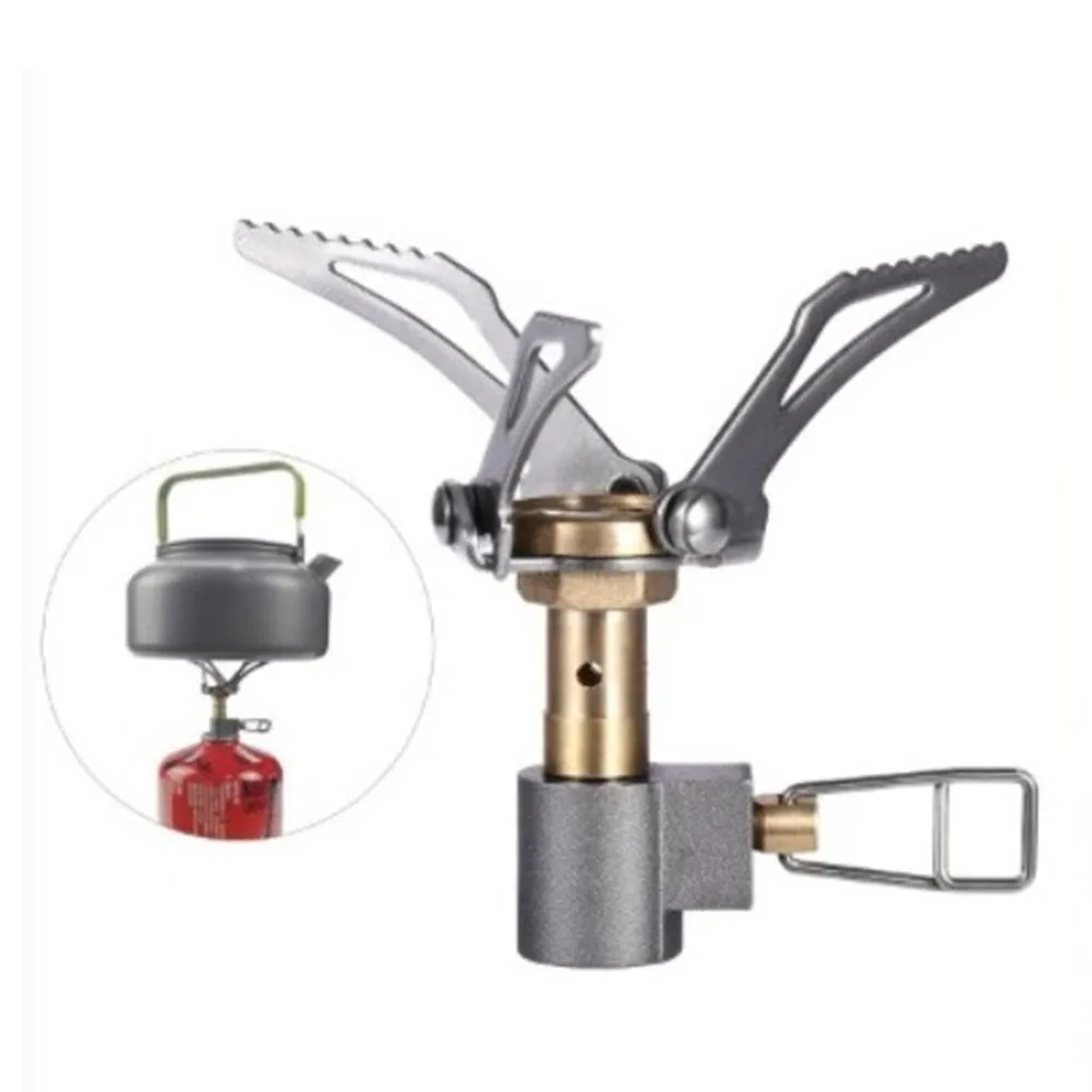 

Outdoor Gas Stove Camping Portable Mini Stoves Furnace Pocket Gas Burner Cooker Stove Survival Furnace Pocket Picnic Gas Cooker