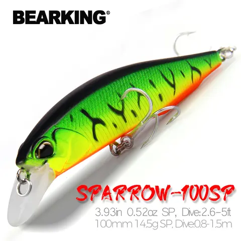 Fishing Lures Hard Bait 5 Colors 100mm bearking