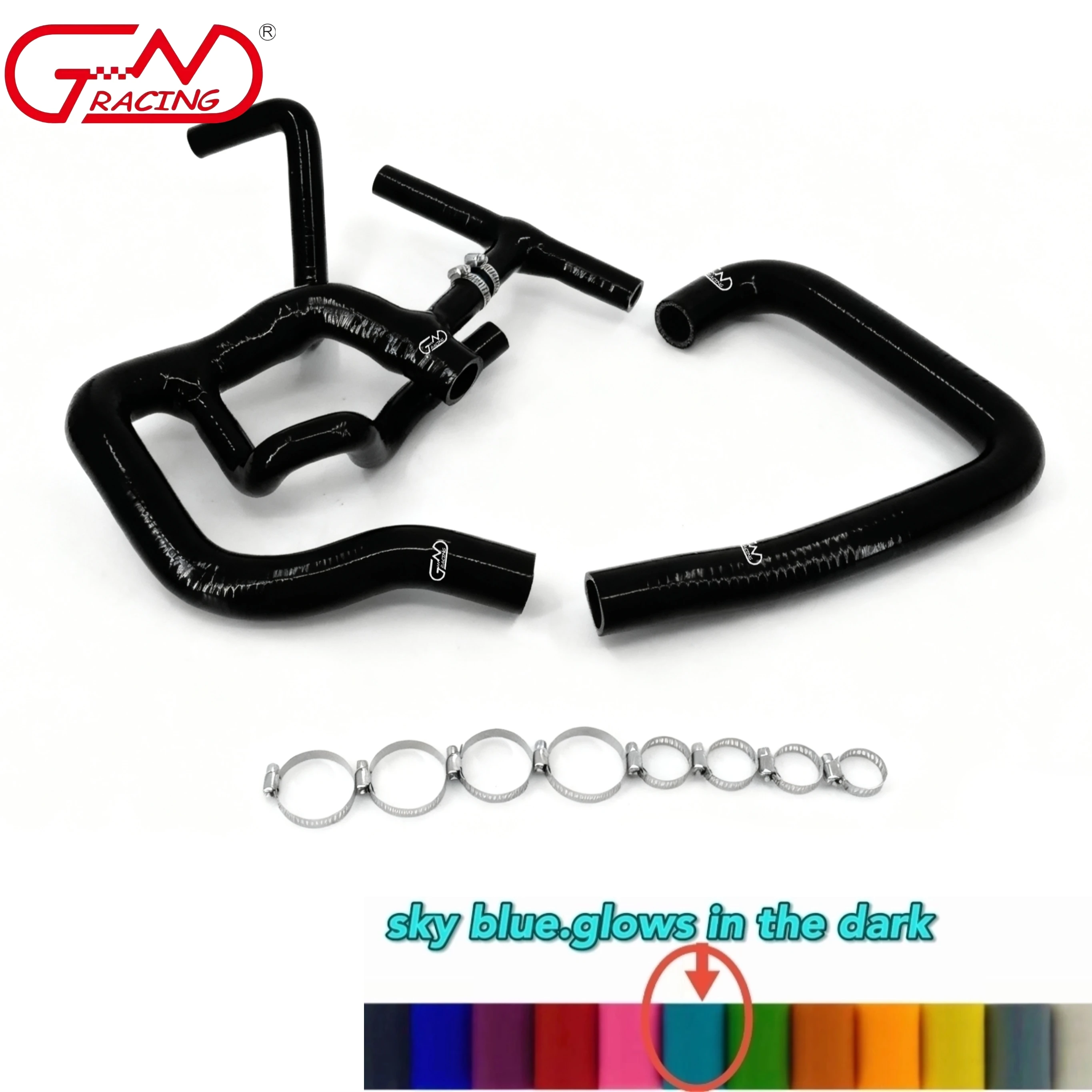 JN RACING silicone hose with clamps kit fit SILICONE INTAKE BOOST HOSE FIT AUSTIN ROVER MINI COOPER S MPI 1275 1.3L 1997-2001