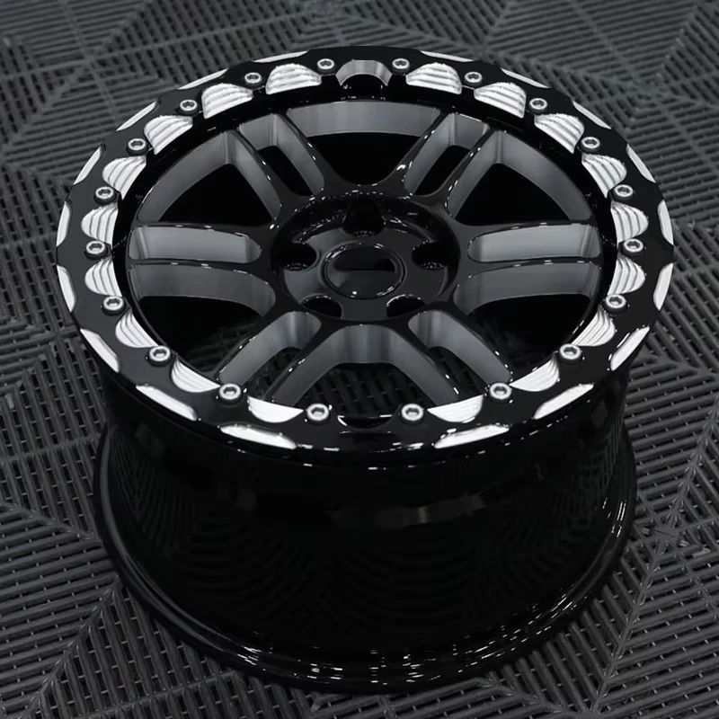 &c Custom Forged Offroad Wheels  Inch Deep Dish Beadlock Silver Alloy Rims for 5x112 5x114.3 5x120 for G20 E92 E93 Gt500 Gtr35