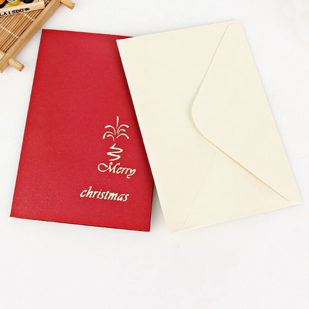 

3D Three-dimensional Greeting Cards 10x15cm Pop up Cards Christmas Decorations Handmade Premium Material Gift Stationery