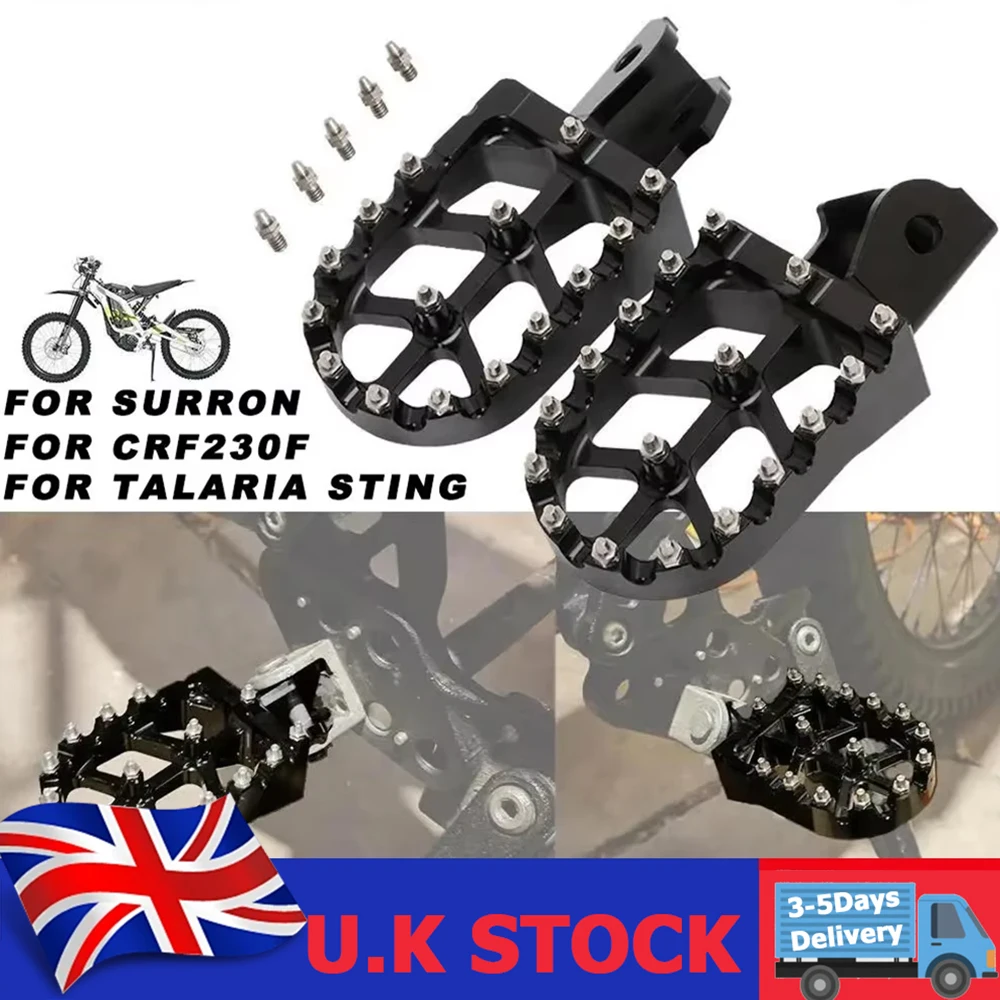 

Motorcycle CNC Foot Pegs Rest Footpegs Rests Motorcycle Pedal For CRF150F CRF230F 2003-2019 For Surron Sur Ron Lightbee