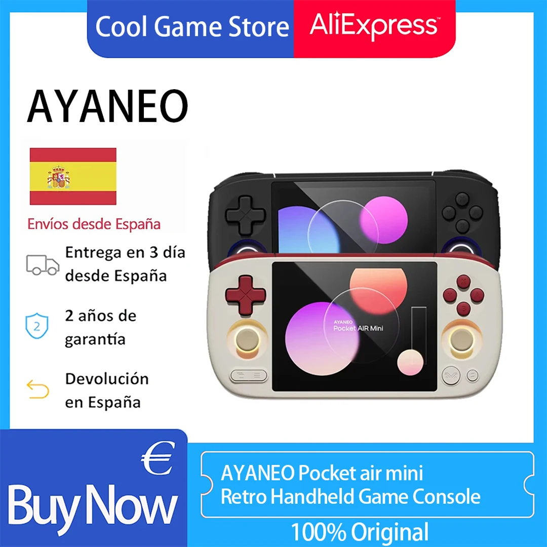 AYANEO Pocket Air Mini /AYANEO Pocket S Mini/AYANEO Pocket VERT /AYANEO Konkr Pocket FIT Retro Handheld-Spielkonsole 4,2 Zoll Bildschirm MTK Helio G90T Prozessor Hall-Joystick Tragbare Pocket Android