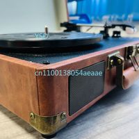 Classic Vintage 3-Speed Turntable Portable Bluetooth Speaker Retro Record Player Gift for Housewarming