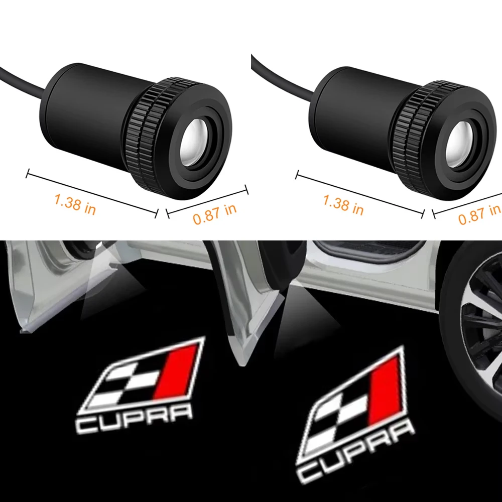 

4Th Laser For CUPRA Door Light Seat Welcome Light 2pcs LED Projector Shadow Lamp For SEAT CUPRA Car Styling CUPRA Door Light