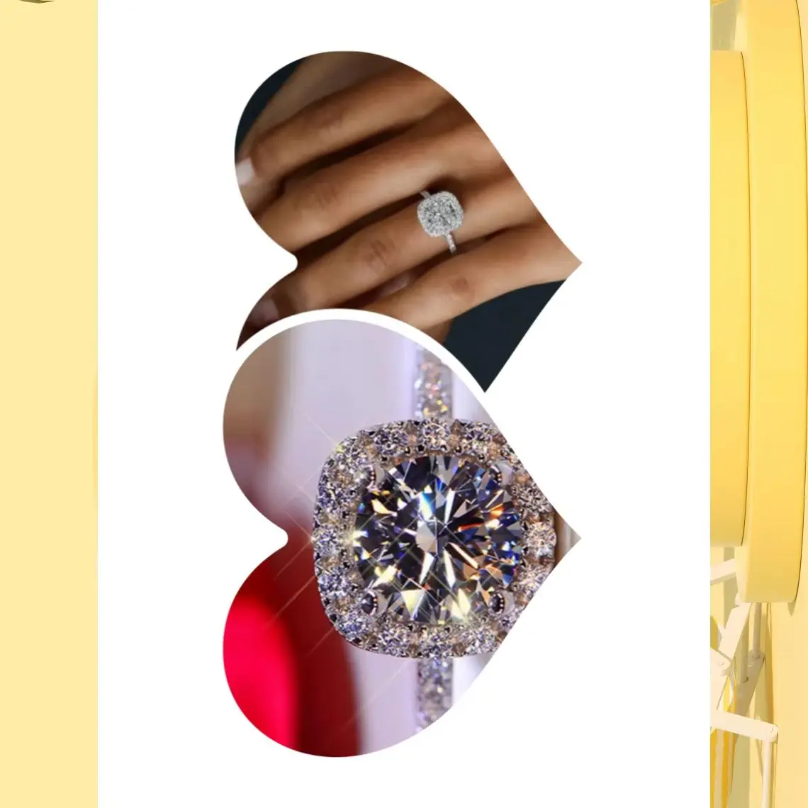 2026 Hot Selling Silver Plated Stainless Steel Rings For Women Cubic Zircon Jewelry Wedding Engagement Ring Wholesale Size 5-11