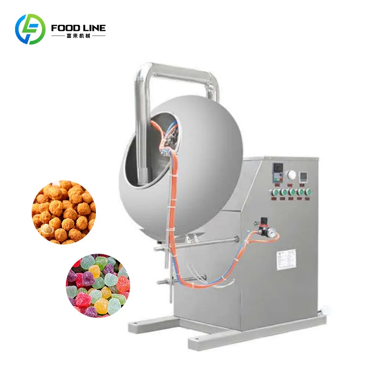 Automatic Sugar Chocolate Coating Machine Full Automatic Candy Wrapping Coating Machine Customize