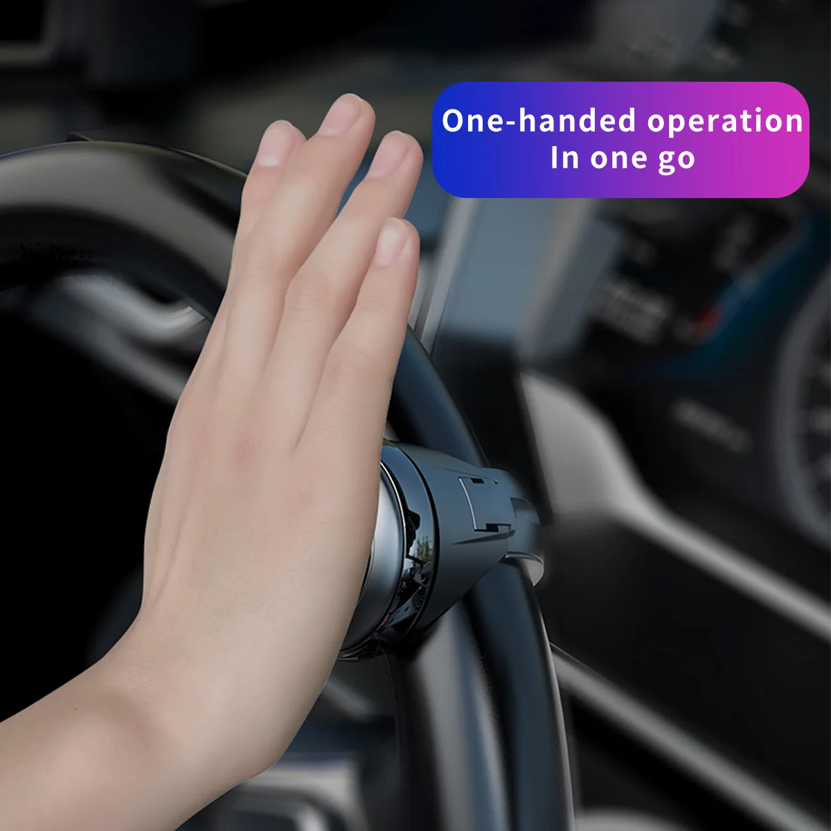 

Wheel Assistive Ball Premium Handle Steering Knob Enhanced Torque Quick Turn Scratch-Proof Rubber Design Compatible With Car