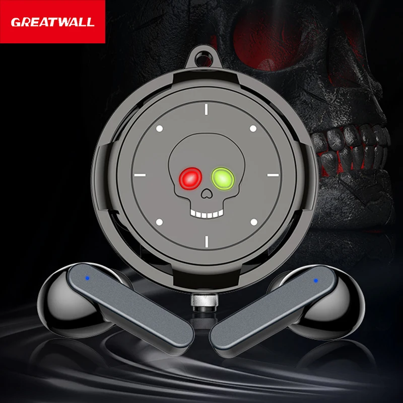 GREATWALL New mechanical style gaming earphones, in ear built-in microphone, heavy-duty design for clear sound quality