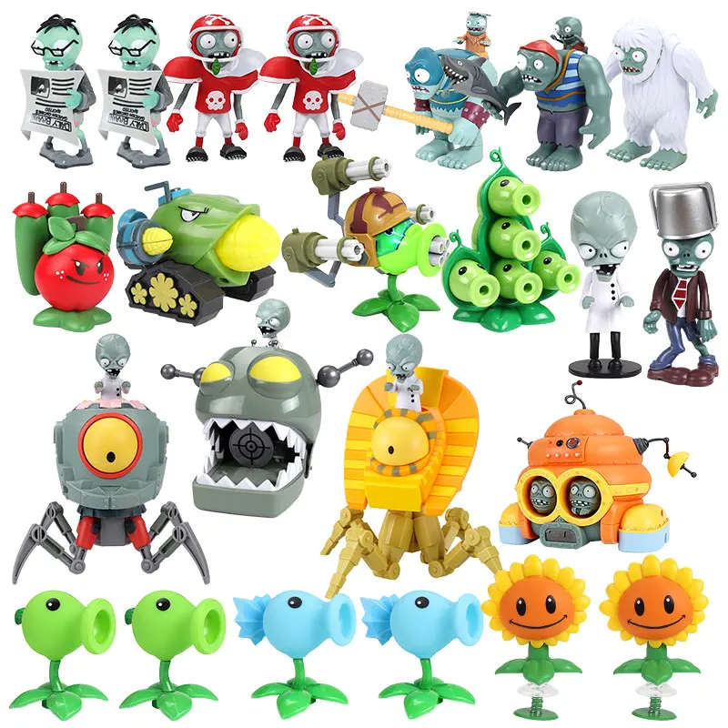 Nuevas plantas vs Zombies juguetes figuras de acción Gargantuar Robot planta Zombie juego Fan figuritas muñeca juguetes para niños regalos de