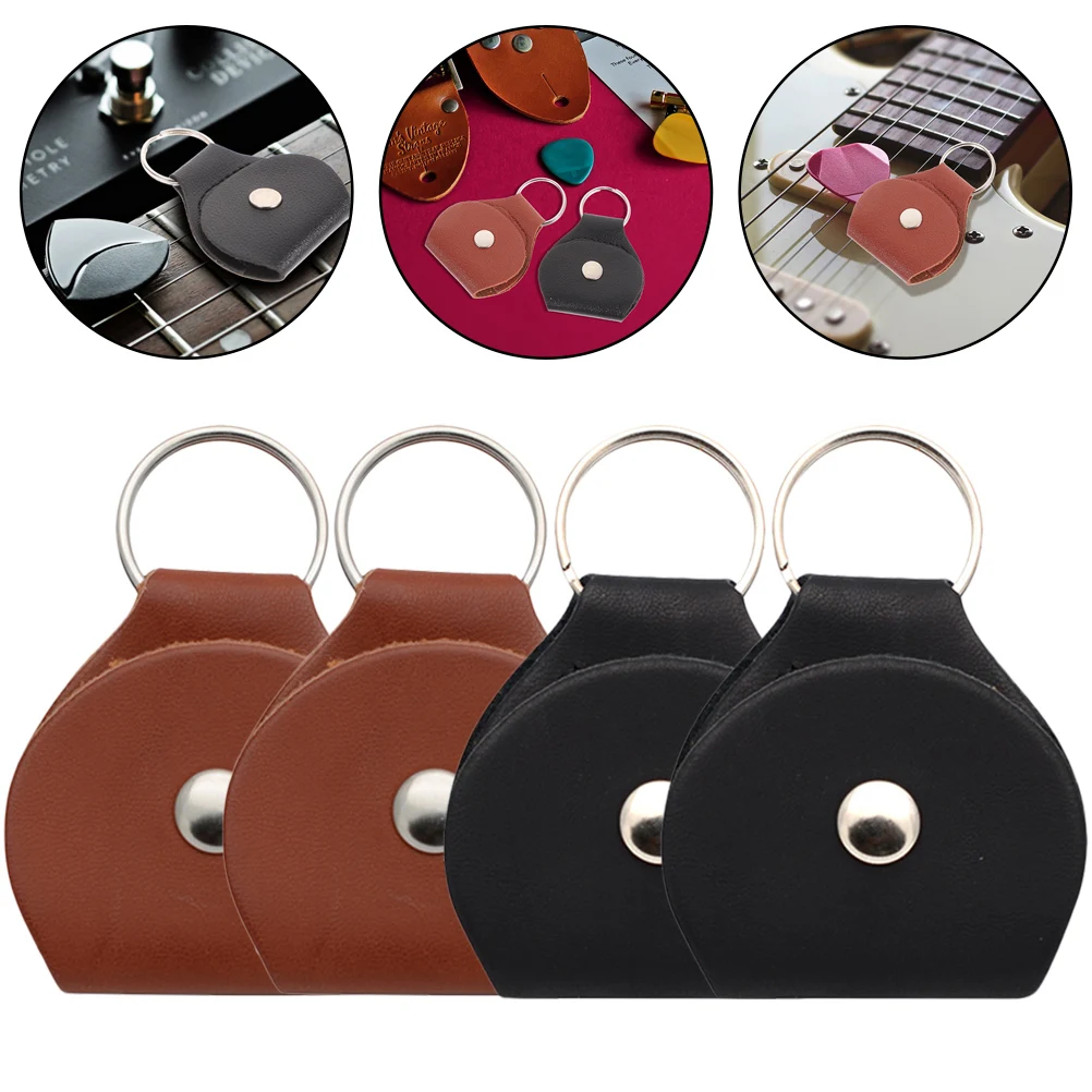 

4 Pcs Guitar Pick Bag Hanger Plectrum Protector Parts Storage Portable Holder