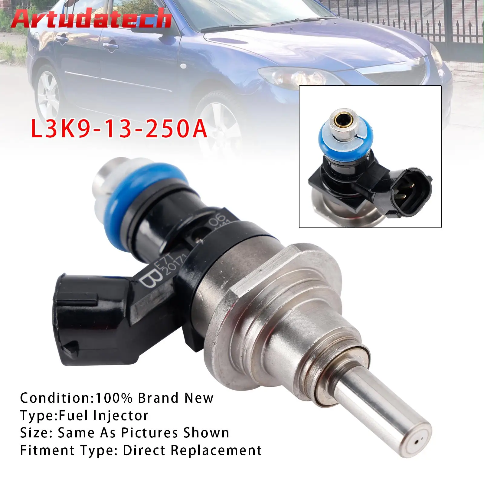 Artudatech 1 шт. топливный инжектор для Mazda Speed 3 6 CX-7 Turbo 2.3L 06-13 L3K9-13-250A