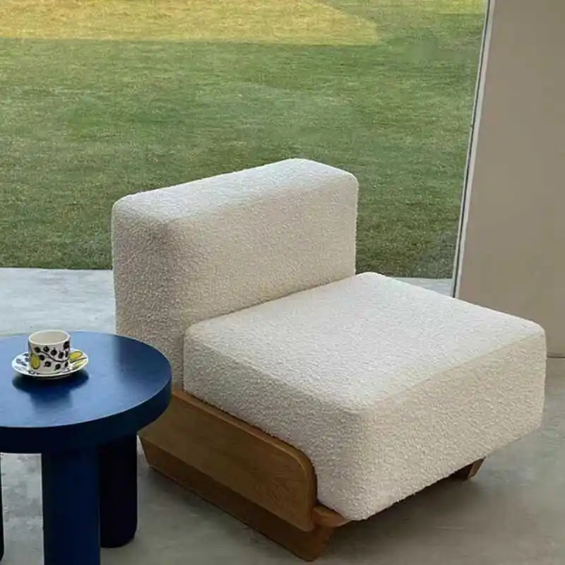 نورديك، حديث، فاخر خفيف، صوف خروف، كرسي أريكة، سجل، قماش، غرفة معيشة