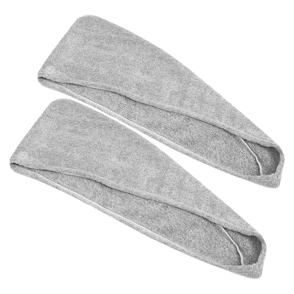 

2Pcs Coral Fleece Hair Drying Cap Soft Absorbent Hair Towel Wraps Shower Caps for Women Reusable Shower Cap Towel Turban