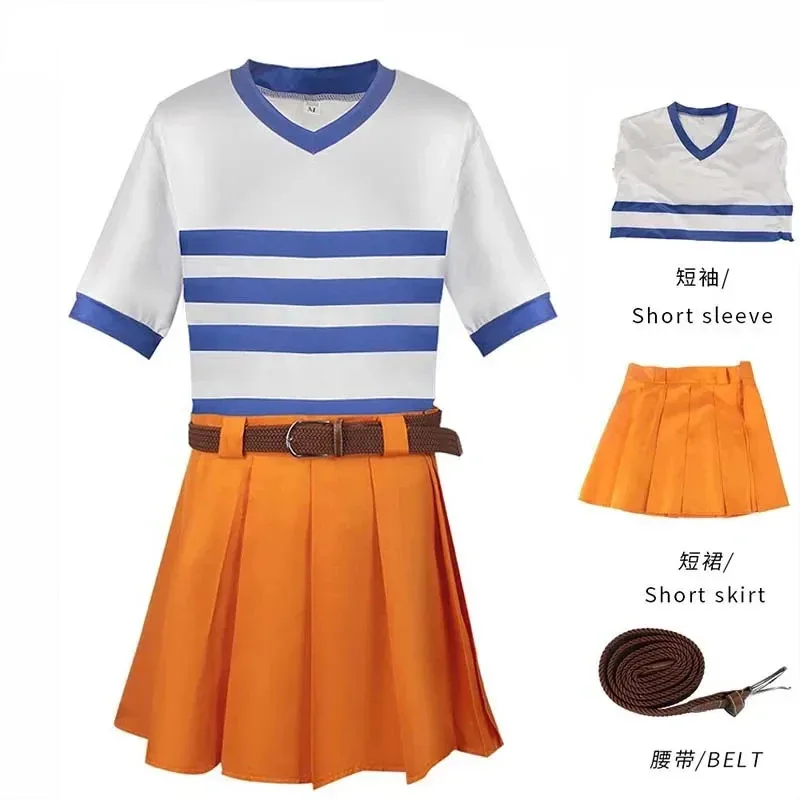 

Anime Nami Cosplay Costume Anime Halloween COS Japanese Unifrom Outfits Role Play Novelty Women Dress Up Carnival Dress