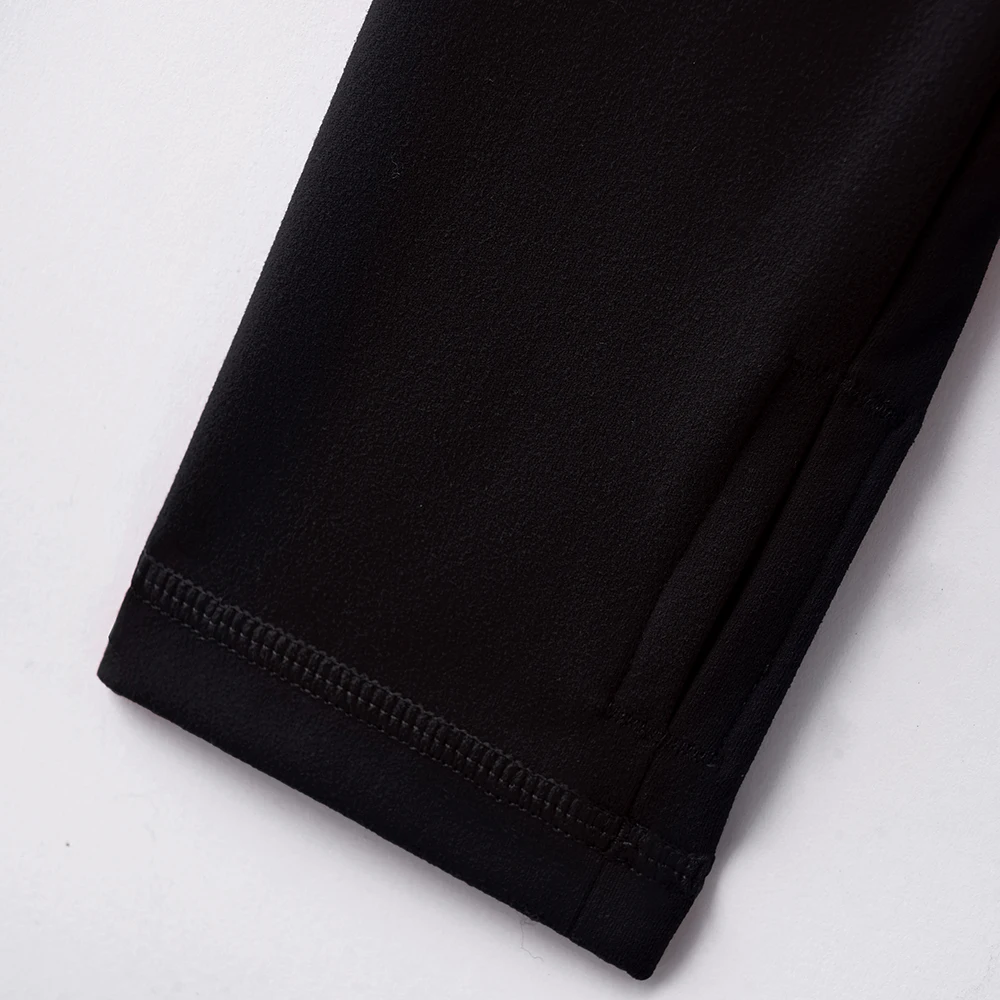 Zweiteiliges Sportset für Damen, einfarbig, mit Reißverschluss, langärmelige Sportjacke und Leggings mit hoher Taille, sportliches, atmungsaktives Yoga-Set für Damen – Detail 11