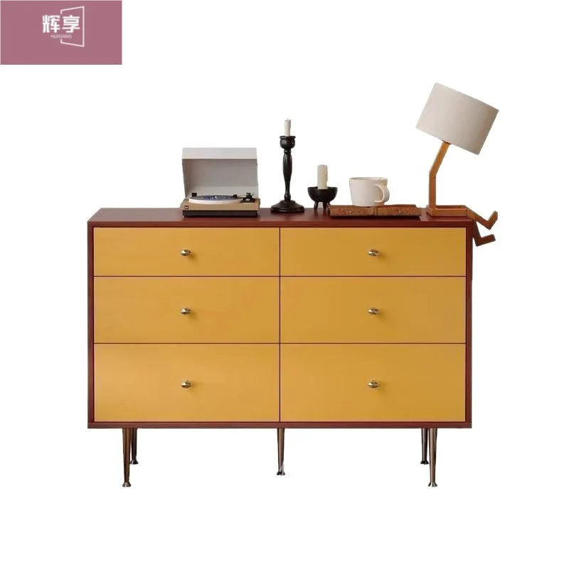 LTT medieval solid wood multi-pump nine-chest cabinet, locker, storage cabinet, bedroom, bedside cabinet