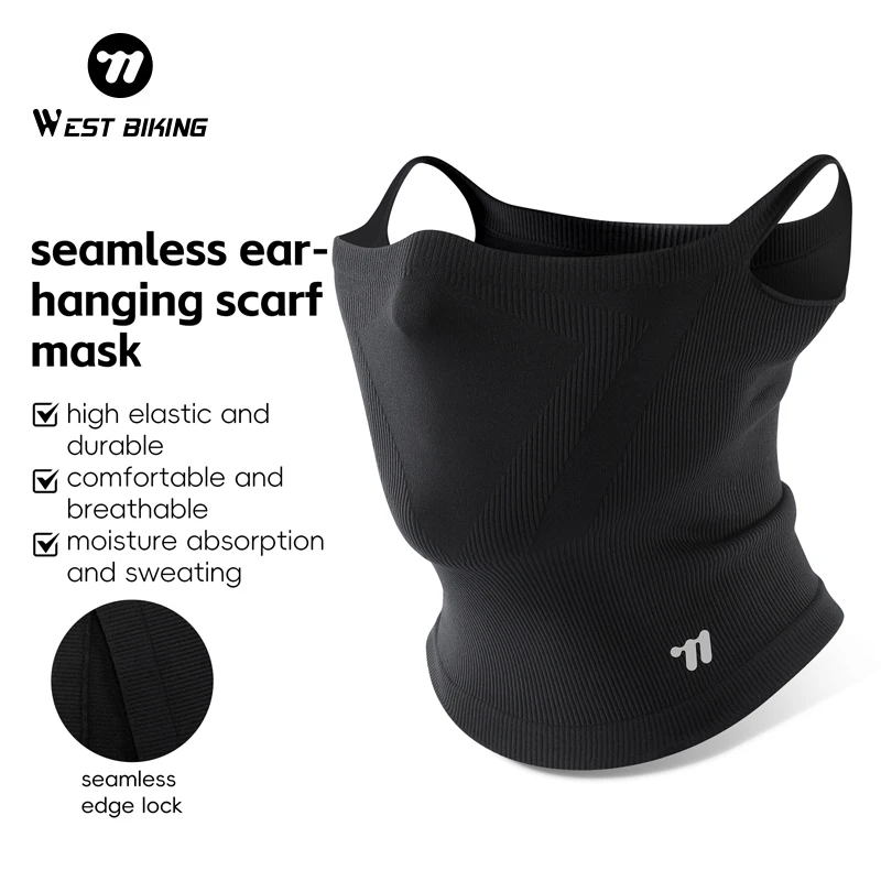 

WEST BIKING Summer Cycling Face Mask Anti-UV Half Face Cover Breathable Sport MTB Bike Motorcycle Balaclava Cooling Sport Gear