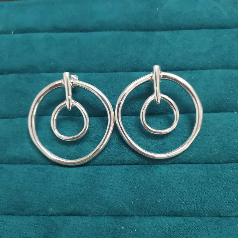 Summer Best-selling Minimalist Neutral Cool Style Hollow Geometric Earrings Women's Accessories Give Friends Birthday Gifts