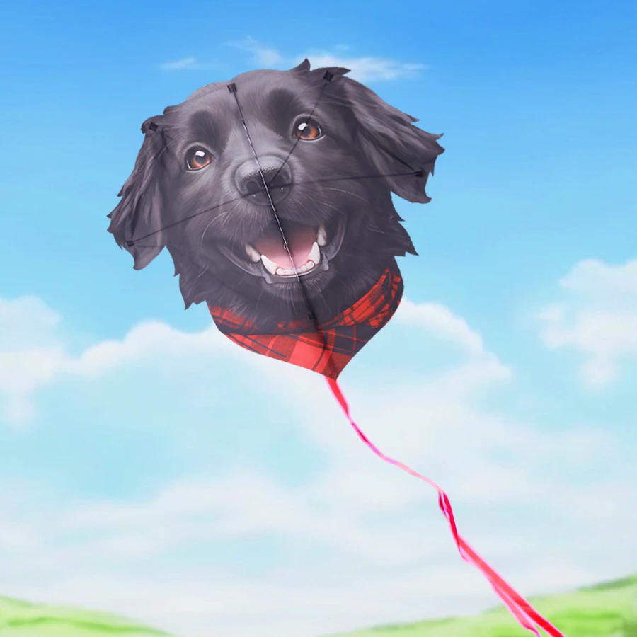 1.2-Meter Labrador Retriever Kite Cute Dog Kite Irregular Kite Easy to Fly Suitable for Outdoor Games