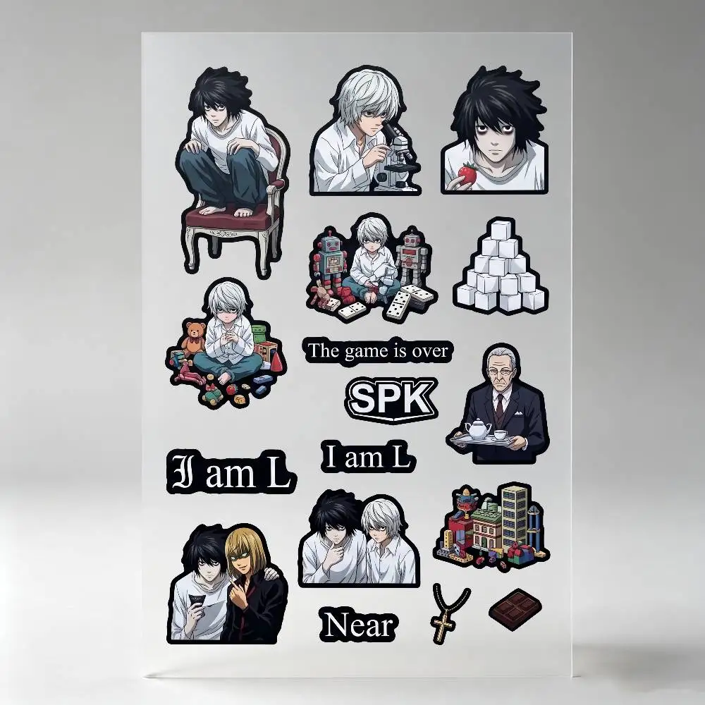Anime D-death Note Stickers Auto Body Bumper Windows Motorcycle Laptop Walls Vinyl Decal Car Tuning Accessories