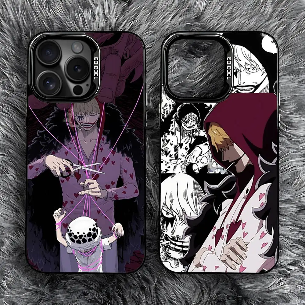 

D-Donquixote R-Rosinante Phone Case For iPhone 16,15,14,13,12,11,Pro,Max,Plus,Mini,SE Anti Fall Black Matte Hard Bumper