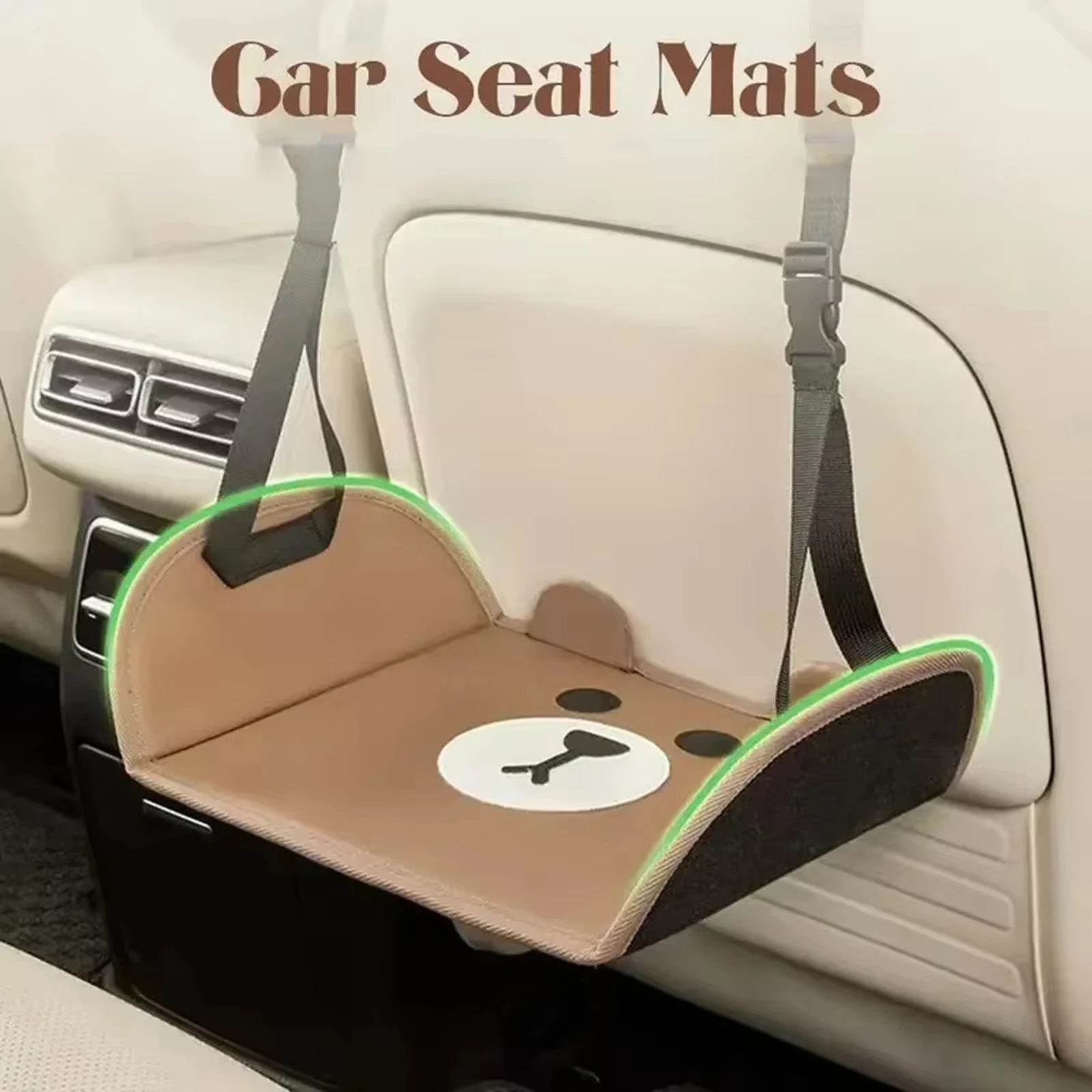 Adjustable Hanging Footrest Non-Slip Portable Leg Support Hammock Auto Backseat Suspension Footstool Car Interior Accessories