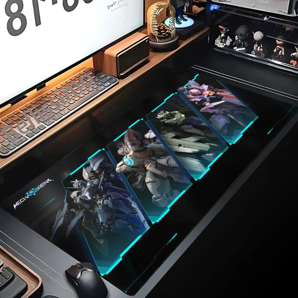 Mouse Pad Non-slip Game Mecha Break Keyboard Mats Large Office Deskmat Rubber Mice Pad Carpet XXL 1200x600mm