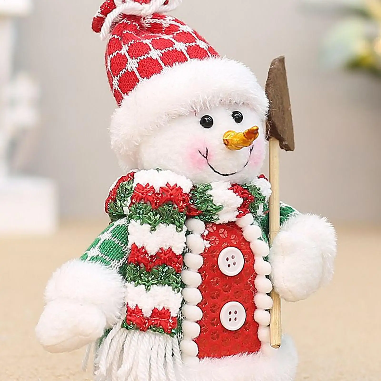 Natal de pelúcia decorativo papai noel boneco de neve elk mesa boneca de pelúcia boneca de natal para estudo manto quarto penteadeira