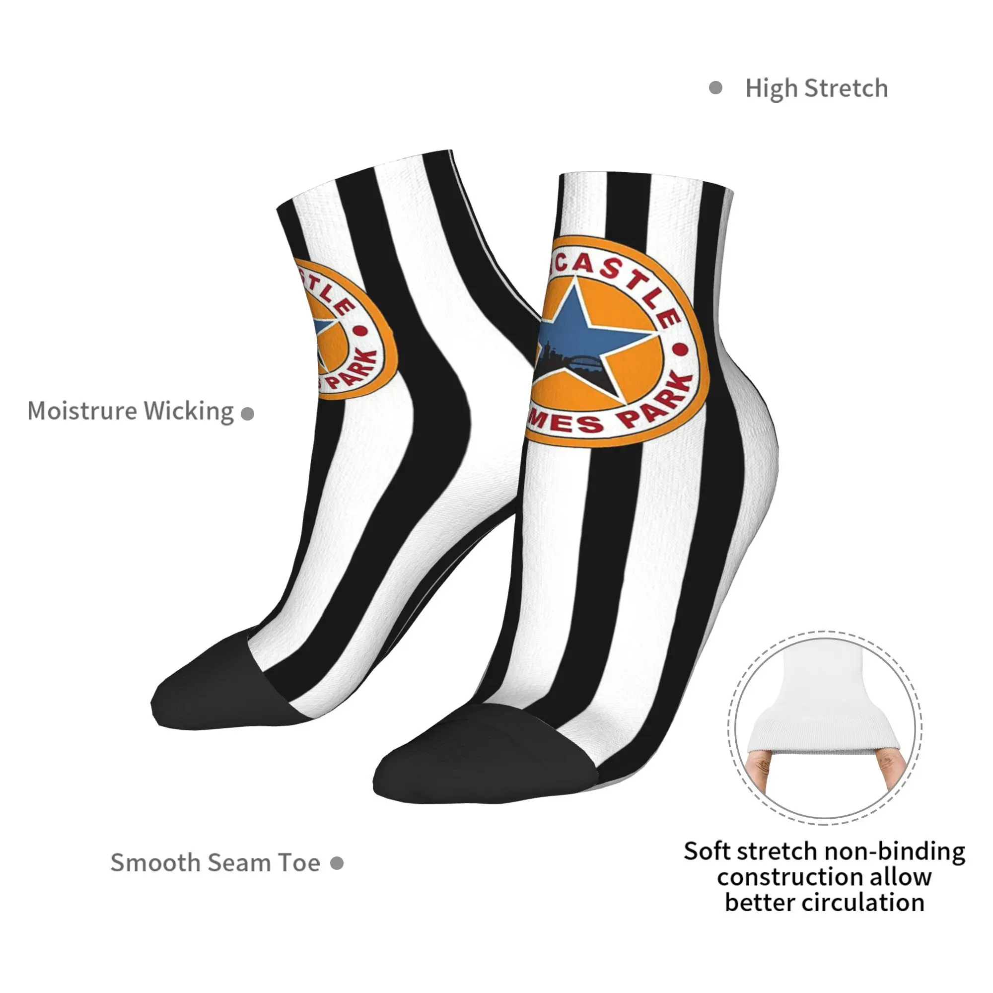 All Seasons Magpies Newcastle - Calzini Newcastle Magpies Calzini Harajuku che assorbono il sudore Calze divertenti per uomini e donne Regali
