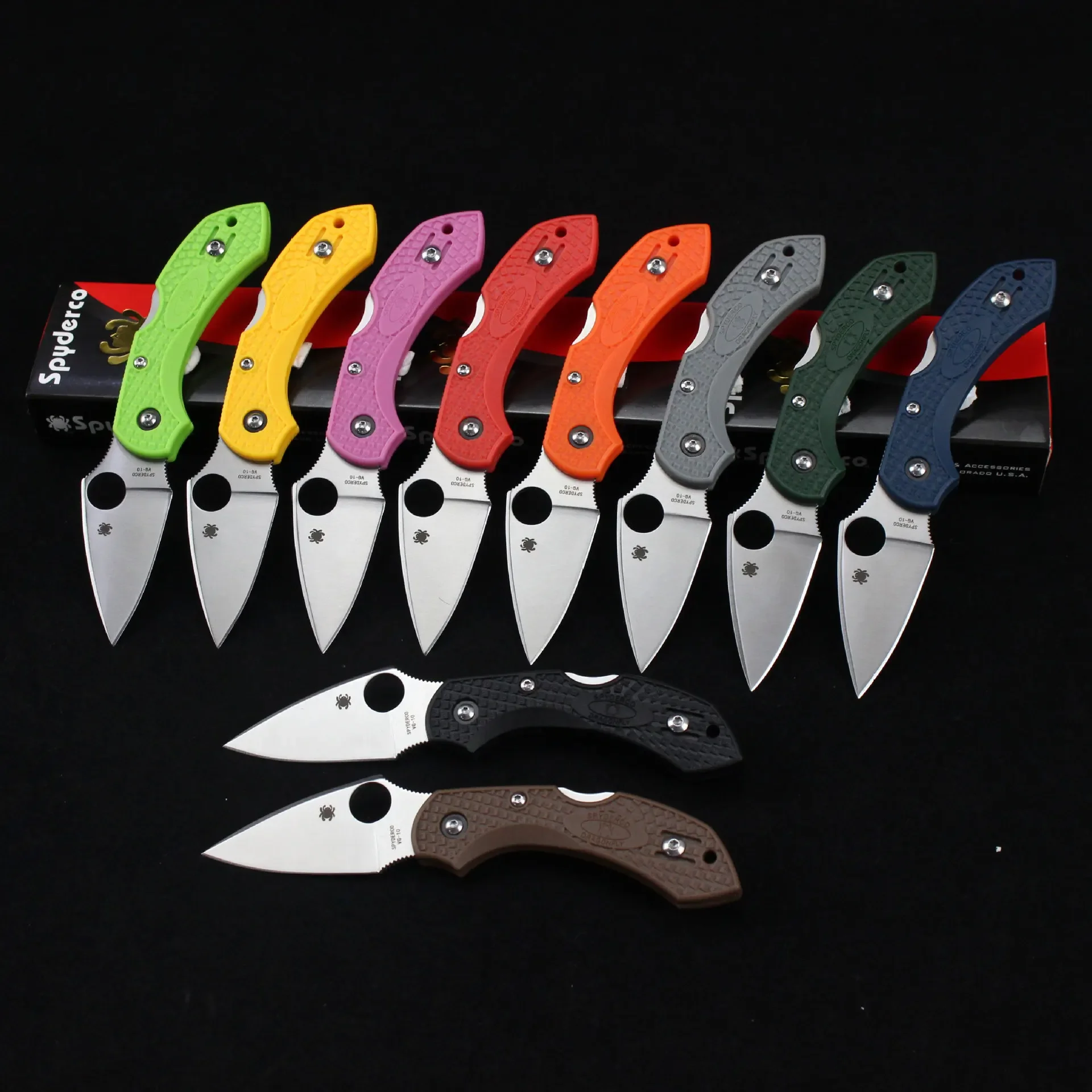 Camping Tactical Knife Outdoor Portable Nylon Fiber Handle Folding Knife Compact, Exquisite, Sharp, Hard, Multiple Colors