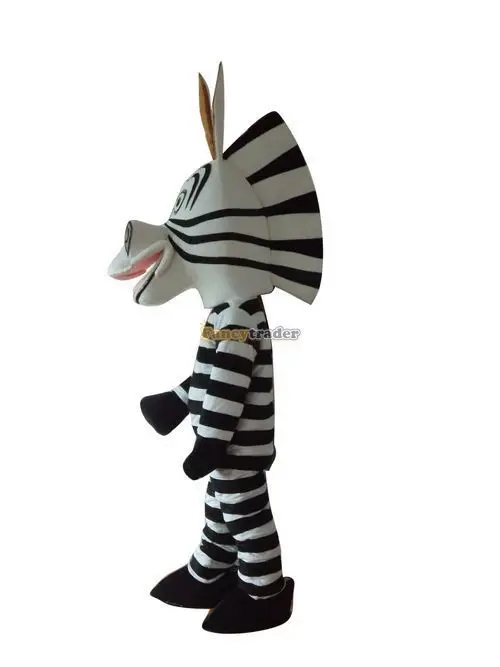 Nieuwe Volwassen Halloween Kerst Schattige Zebra Mascotte Fancy Cartoon Mascotte Kostuum Pluche Fancy Dress Mascotte Kostuum