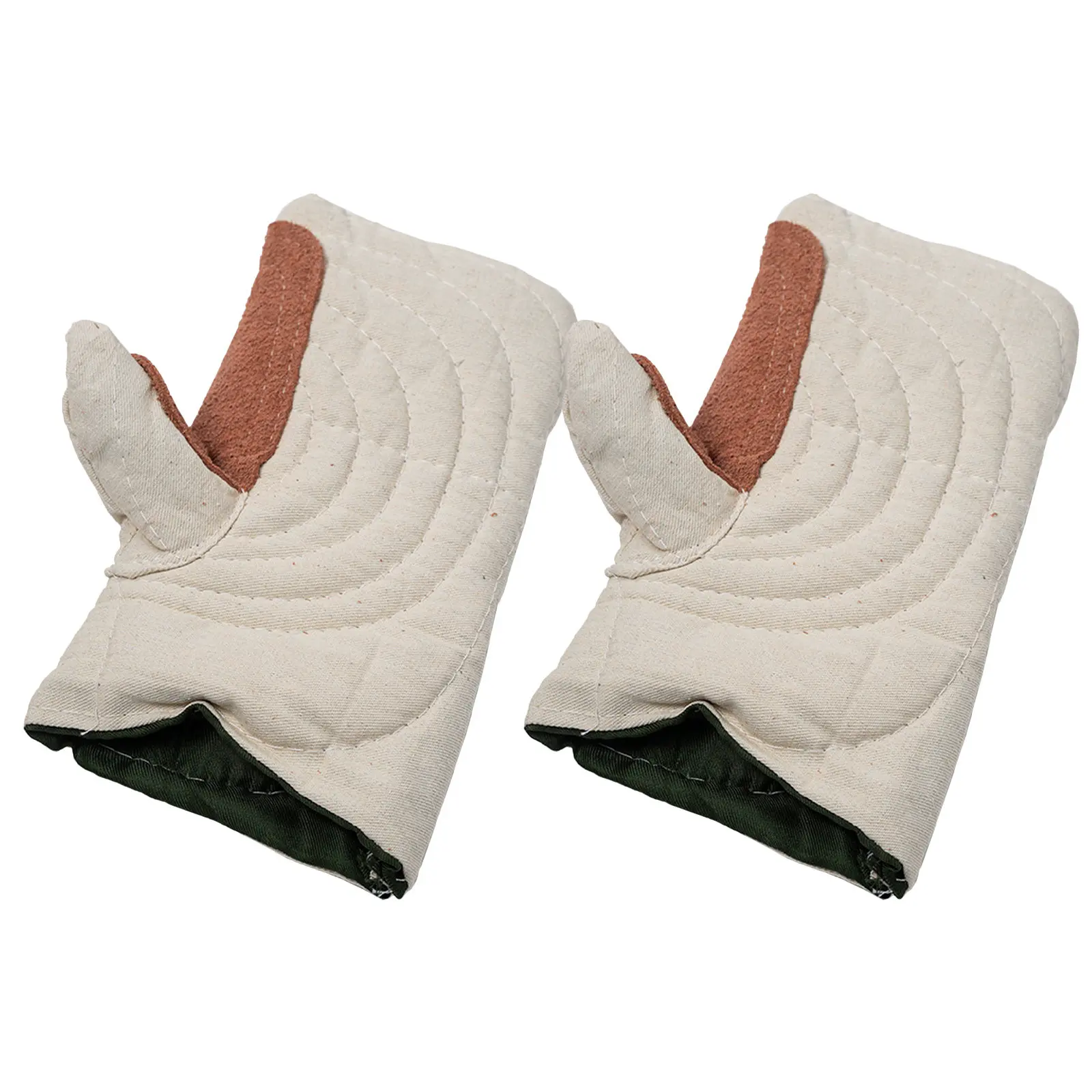 1Pair Fireproof Gloves Kiln Thermal Work Mittens Heat Resistant for Pottery Glass Handling Oven Mitts Supple Flexible Safety