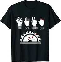 Rock Paper Scissors Table Saw Fun Carpenter T-shirt Leading Women's T-shirt Regular Top Slim Fit T-shirt Women's Clothing Y2K