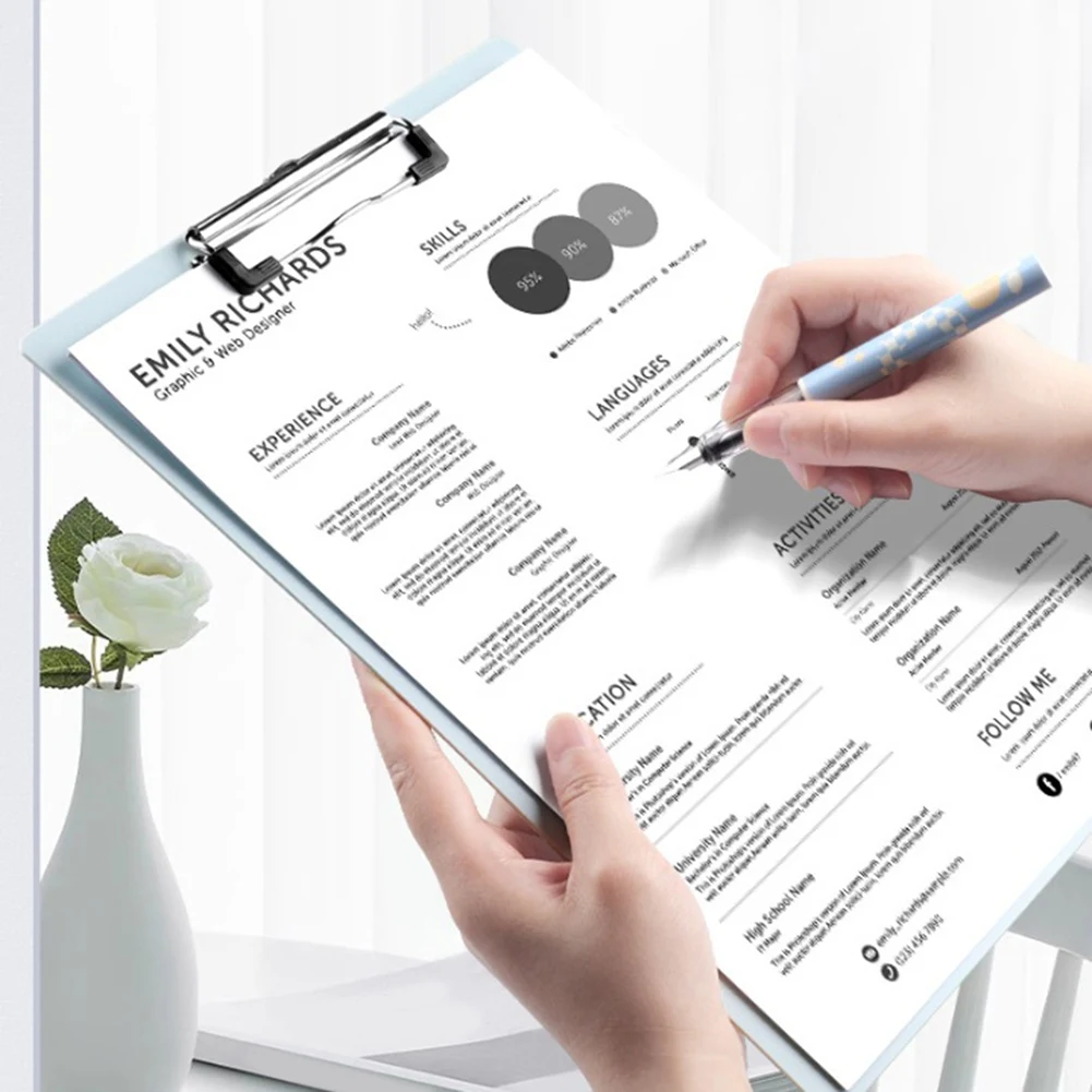 A56K 10PCS Multi-Functional A4 Writing Boards- Clipboard and Data Folder Set for Office, Home, and School Use