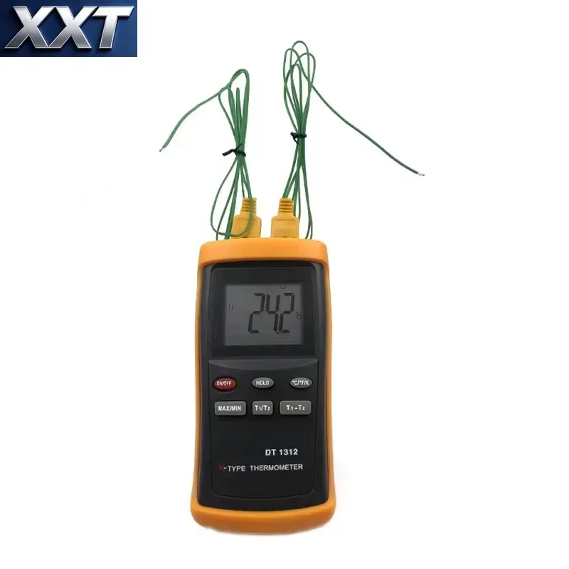 XXT Thermocouple K-type Probe Thermometer Dual Channel K Type Digital Pyrometers Contact Thermometer Industrial