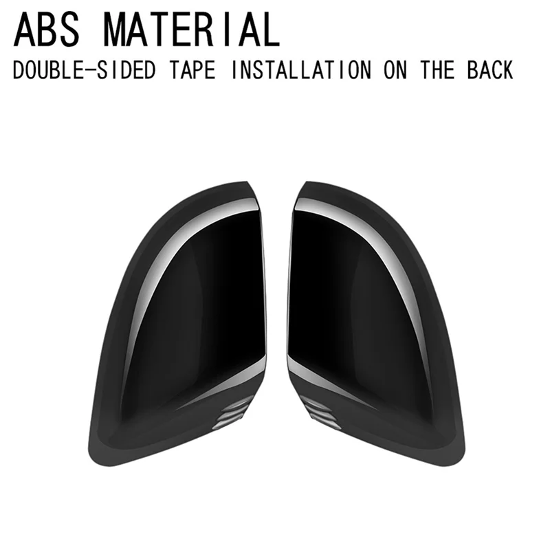 

Firmly Car Rear View Mirror Cover Caps Shell Trim Frame For Hyundai KONA 2024+ Car Trim Parts Accessories Bright Black