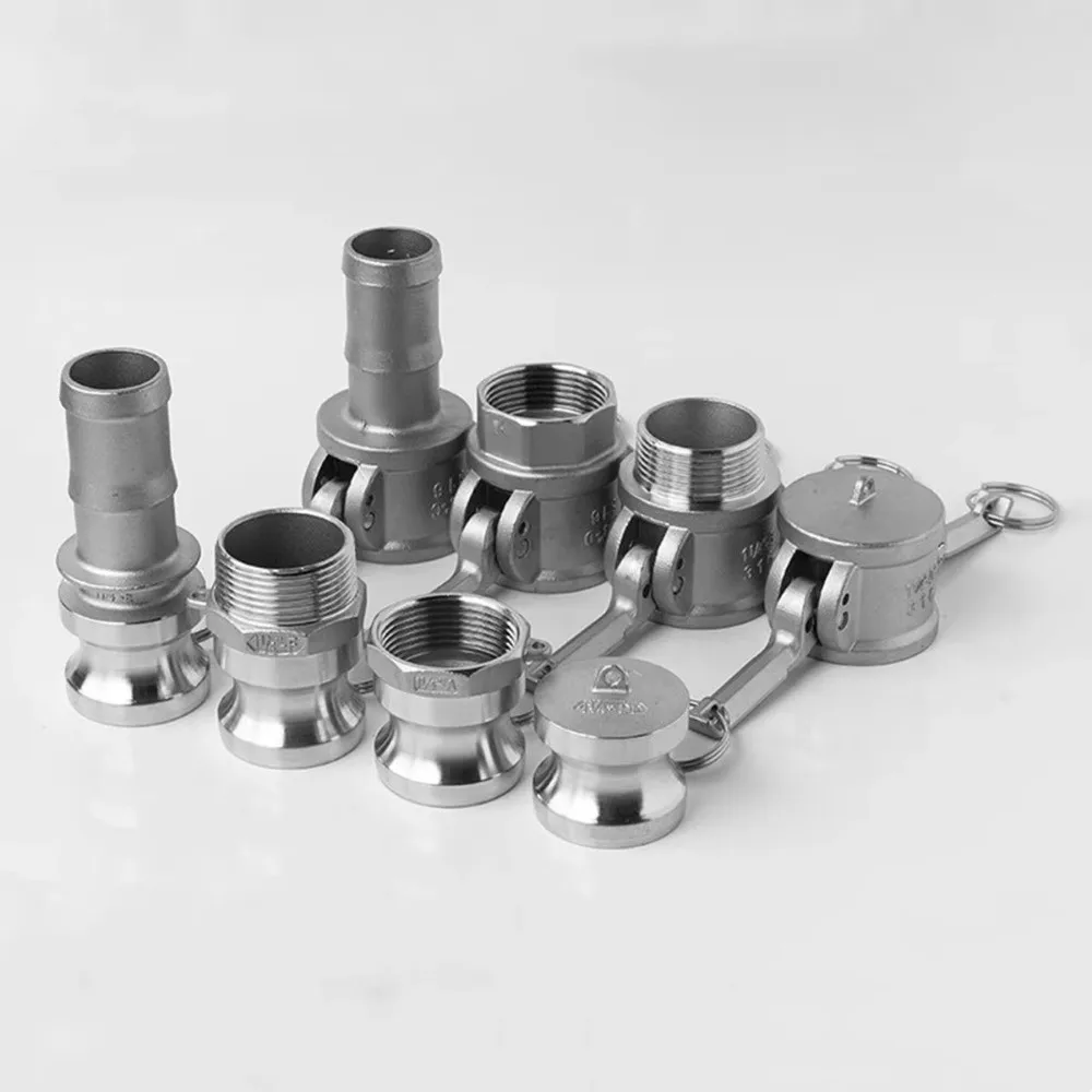 Stainless Steel Camlock Coupling Corrosion Resistant Ferrule Connection Quick Connect Fitting Multiple Type Options