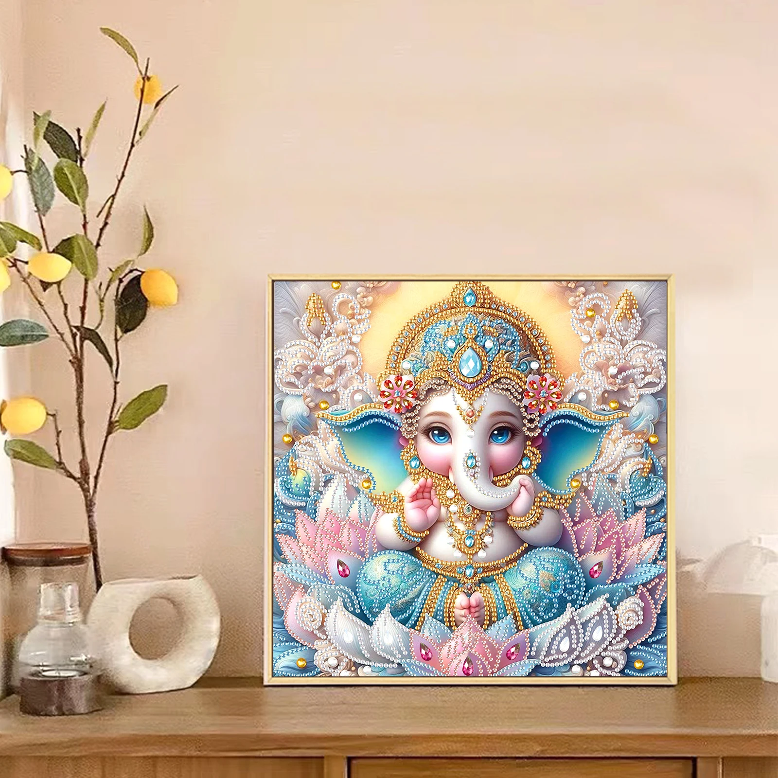 DIY Cute Elephant 5D Special Shape Diamond Art Kits for Beginners,Diamond Art Painting Kits for Home Wall Decoration Gift