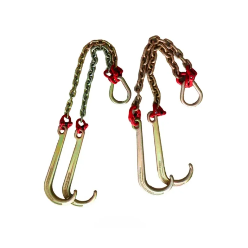Road res-cue and obstacle clearing vehicle accessories trailer hook double chain loquat towing lifting  1pcs