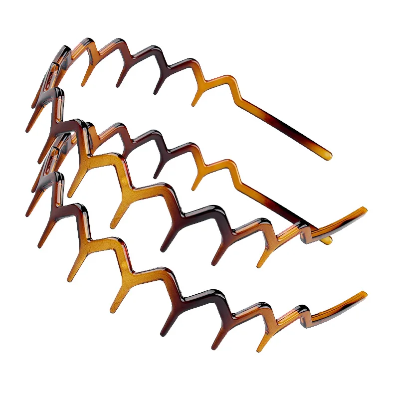 2 Stück/Set Zahnkamm-Haarbänder aus Kunststoff, rutschfest, für Damen und Mädchen, süße Haarschmuck-Haarbänder, modische Haaraccessoires – Detail 7