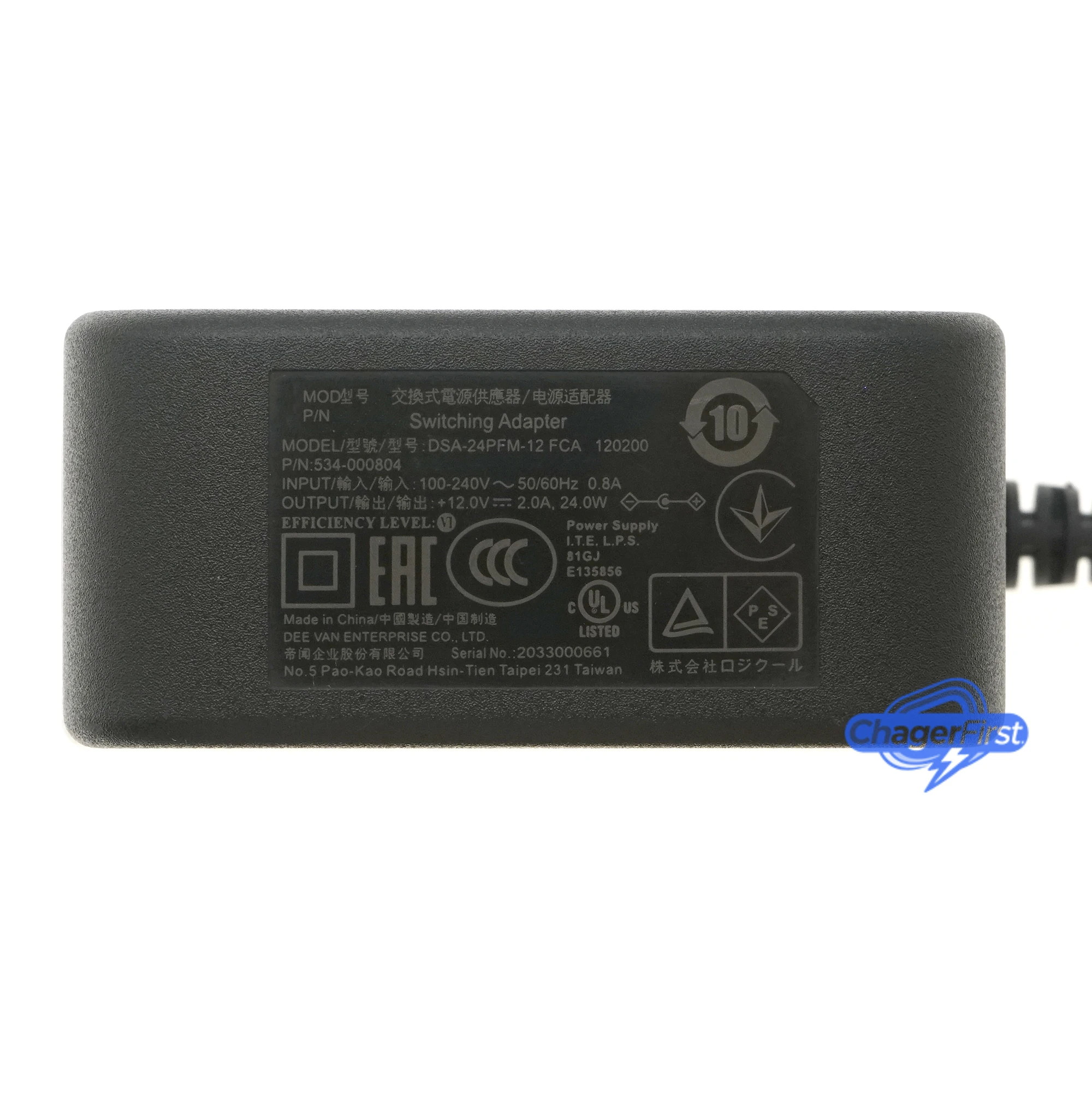 Genuine DSA-24PFM-12 12V 2A AC Adapter for Logitech Rally Camera V-R0010 960-001226 534-000804 CC3000e CC4000e CC2000e CC2900ep